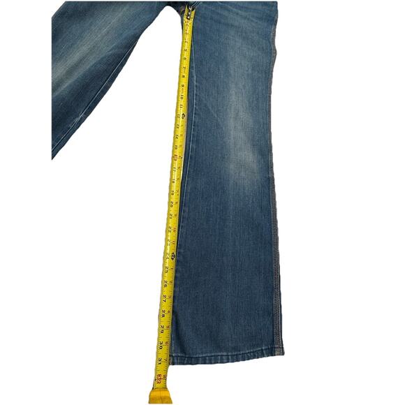 Wrangler Womens Jeans Sz 29M Classic Straight Leg Blue Denim High Rise Cowgirl - Picture 5 of 7